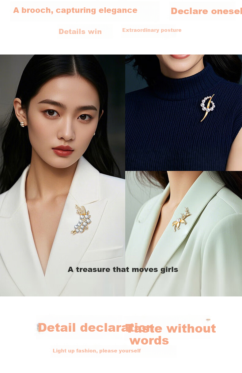 Mini & Yaya High-End Brooch Gift Box Set, Women's Corsage, Niche Design, Elegant Valentine's Day And Birthday Gift for Girlfriend 4