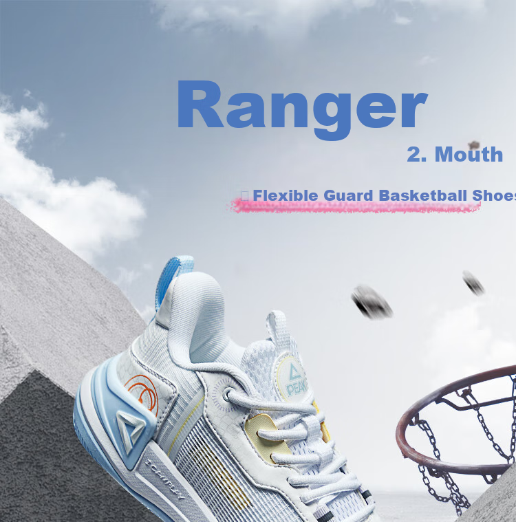 PEAK Taiji Youxia 2.0 Basketball Shoes for Women, Spring And Autumn Soft-Soled Shock-Absorbing Practical Basketball Shoes, Women's Sports Shoes DA410028 1