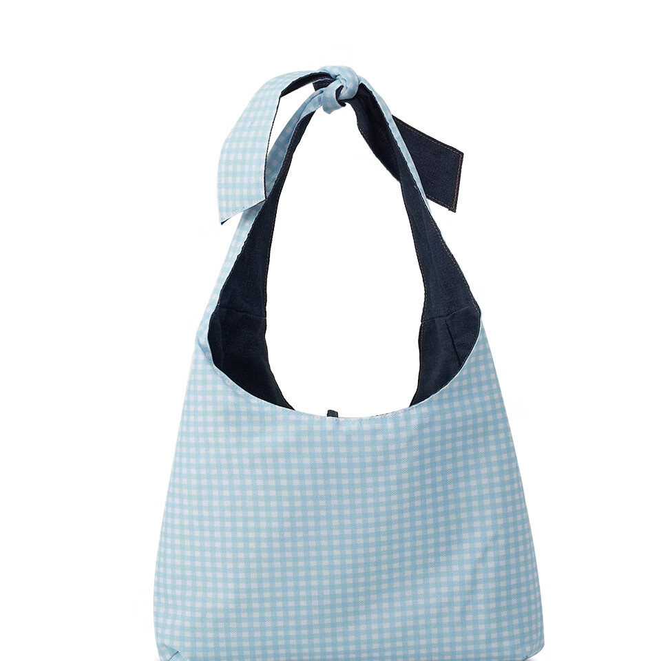 Lee Plaid Canvas Bag, Women's Handbag, Shoulder Bag, Versatile Tote, Casual Reversible Bag, Gift, Birthday Present 9