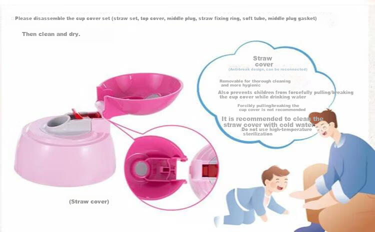 ZO JIRUSHI Children's Insulated Cup, Large Capacity, Stainless Steel, Portable, Student Water Bottle, Dual Lid, Gift, 600ml ZT60 1