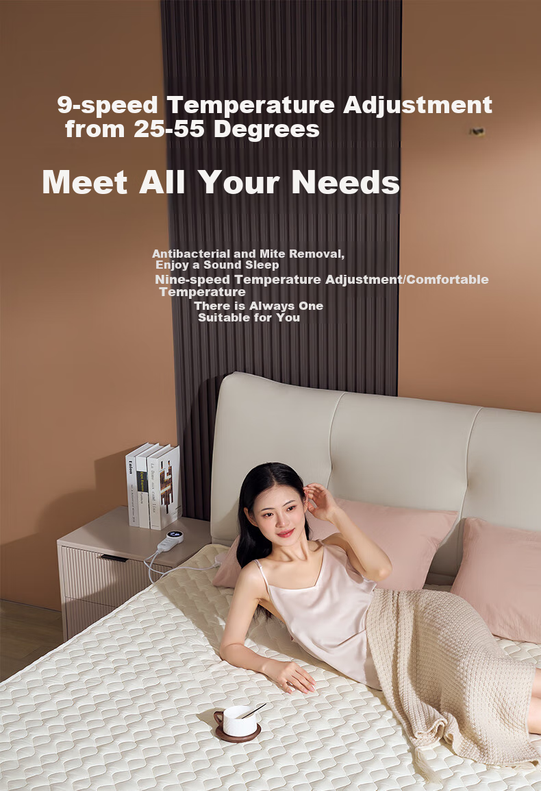 CHIGO [Dehumidifying And Mite-Removing] Single-Person 3C Certified Water Heating Electric Blanket for Kang Bed, Electric Mattress Pad, 1.8x0.9 Meters, Dormitory Use 7