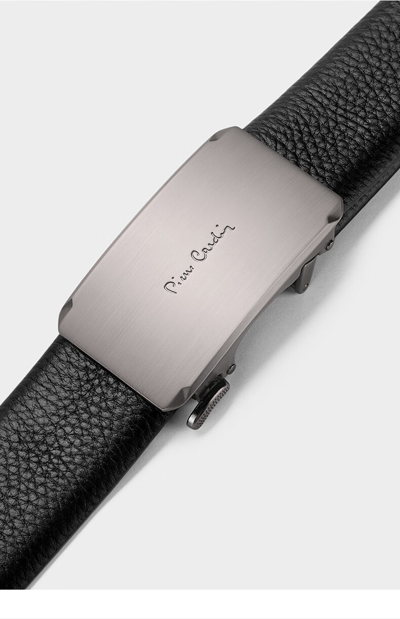 Pierre Cardin Men's Leather Belt Business Automatic Buckle Casual Waistband Trendy Pants Belt New Year Gift 3