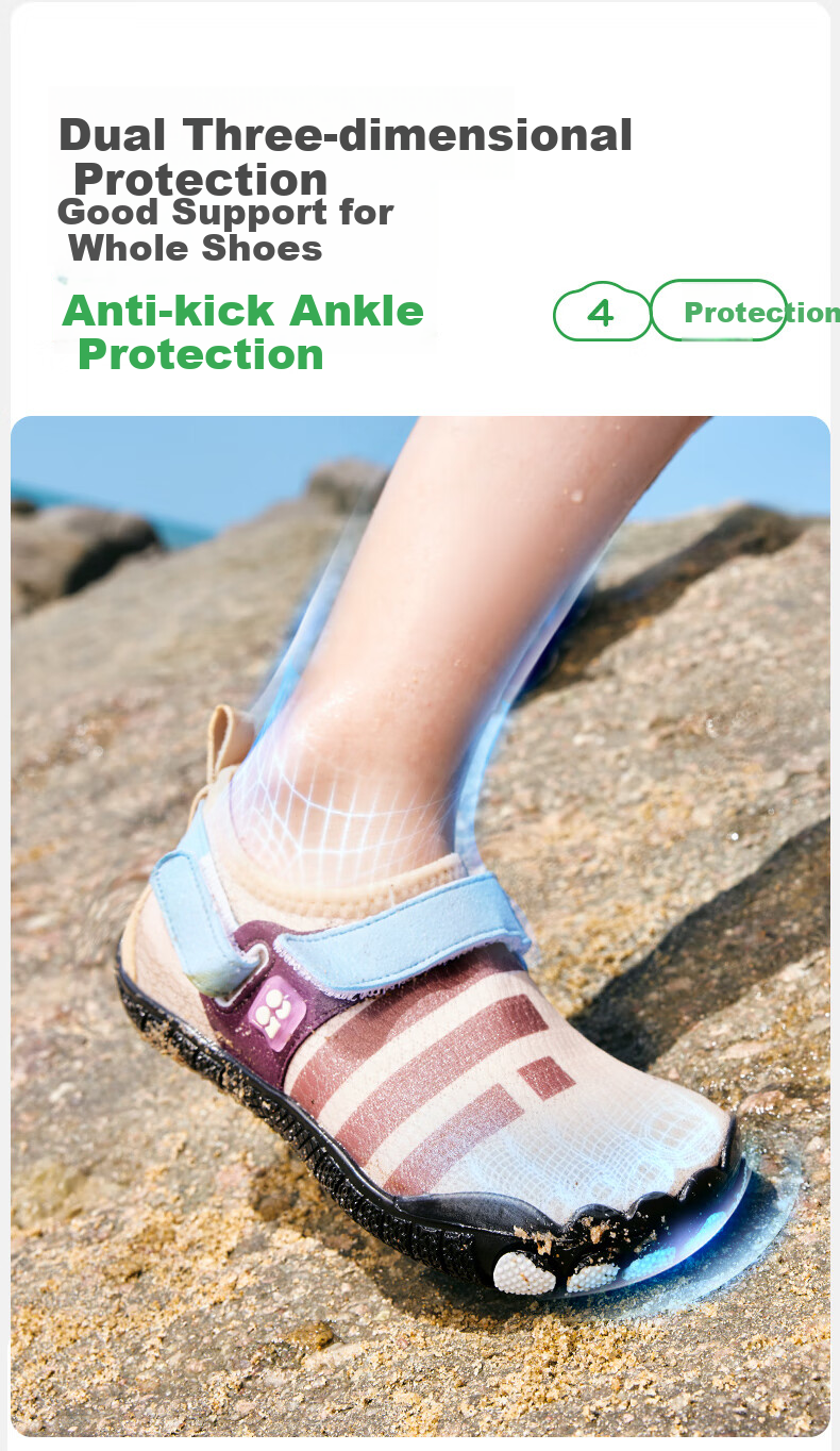 Kocotree KK Tree Kids Creek Shoes Non-Slip Cut-Resistant Boys Girls Swimming Snorkeling Shoes Toe Protection Beach Shoes Summer 11