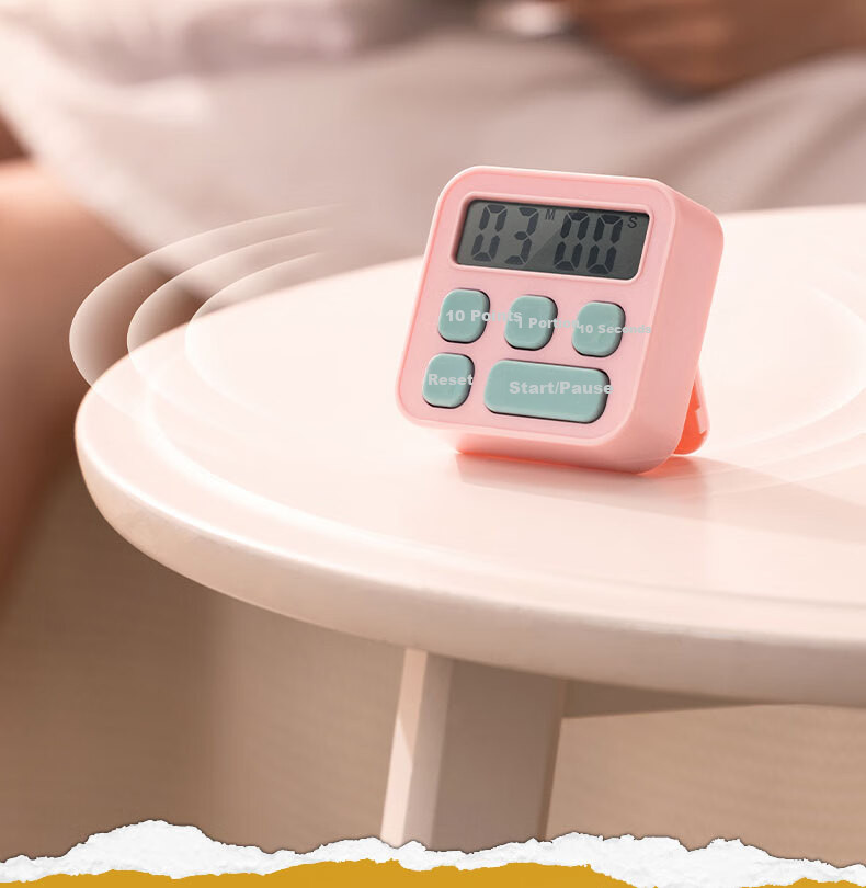 Deli Electronic Timer for Baking, Children's Self-Discipline, Exam Time Management, Kitchen Timing, Essential for Back-To And Advancement, LE201 Back-To Seaso 10