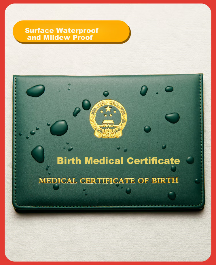 JONEVEE Birth Certificate Protector, Standard Universal, Baby Birth Medical Certificate Cover, Thickened Blue, ZWCS15 12