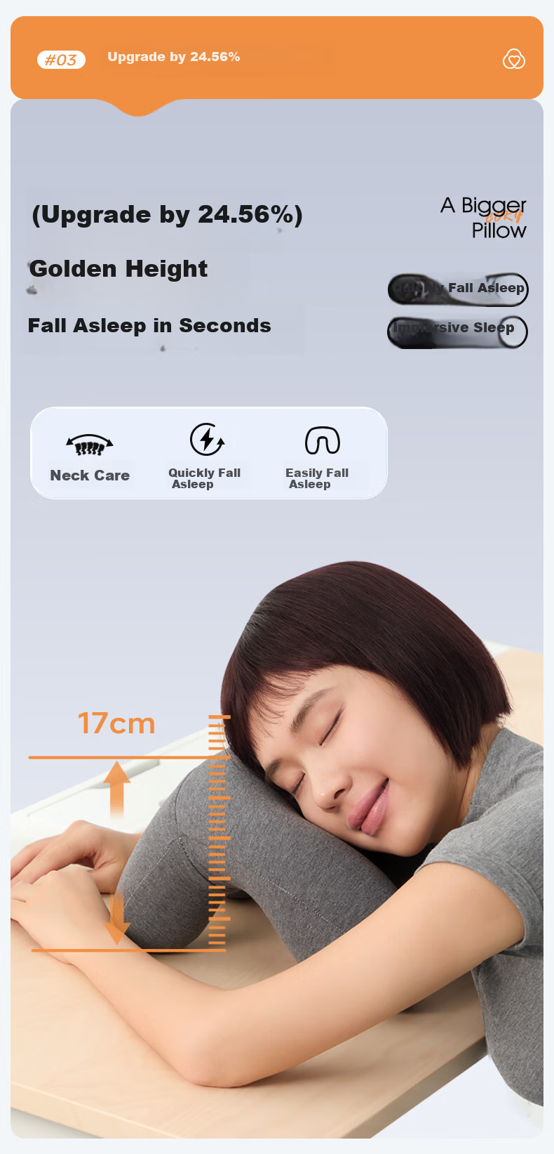 CORY Nap Pillow for Adults And High School Students, Office Nap Pillow, Sleeping Pillow, Hugging Pillow, Nap Aid - Gray 6