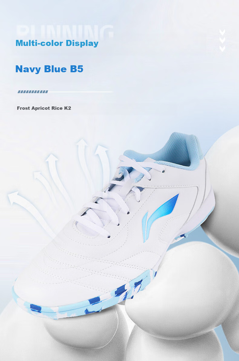 Li-Ning Soccer Shoes TF Turf Cleats for Men, Women, Adults, Children, Teenagers Professional Training Shoes Breathable Cleats for Middle School Exams And Summer Wear 5