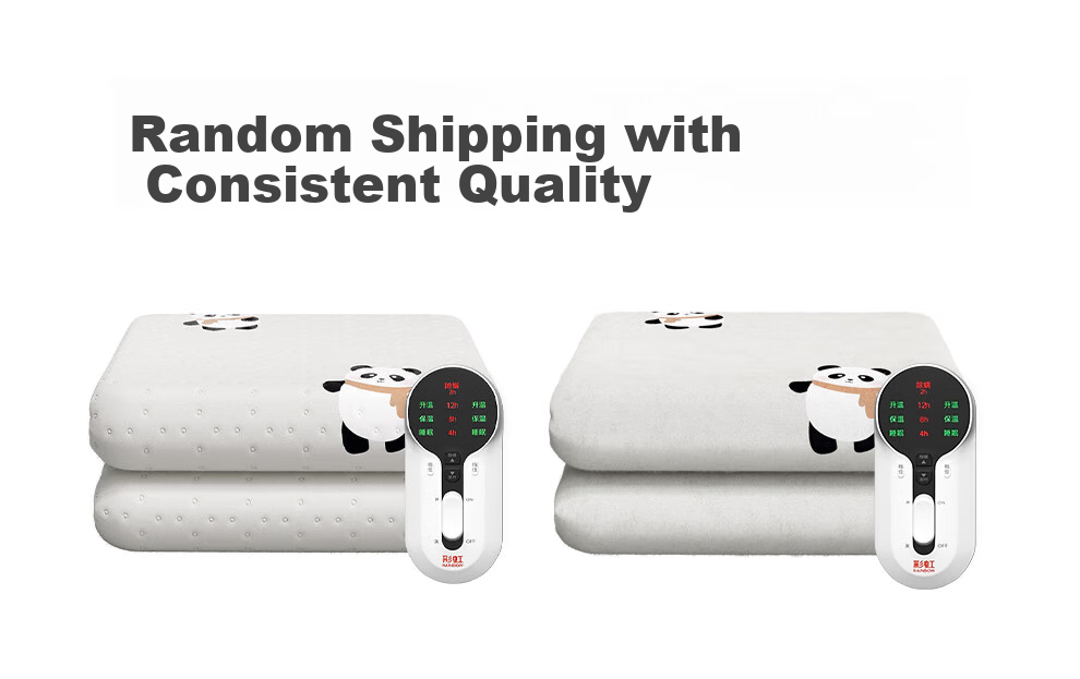 RAINBOW High-Temperature Power-Off Double-Person Timed Mite Removal Dual-Temperature Dual-Control Non-Woven Electric Heating Blanket 2*1.8m 7