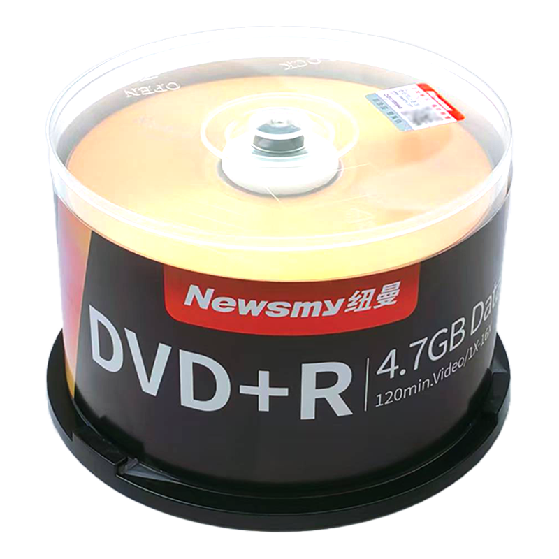 Newsmy Taiwan-made Archive Series DVD+R Disc/Burnable Disc 16x Speed 4.7GB 50-Pack Spindle Blank Discs