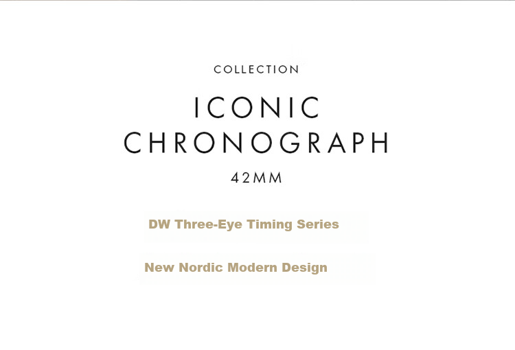 DanielWellington DW Men's Watch, Three-Eye Chronograph, Business Stainless Steel Quartz Wristwatch, Birthday Gift for Boyfriend, DW646 2