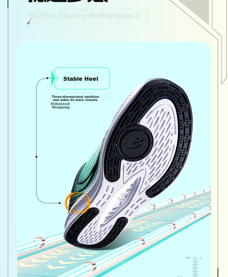 361° Kids Jump Rope Shoes 2025 Autumn Youth Professional Training Sports Shoes Lightweight Elastic Fitness Test Shoes Pink Size 38 9