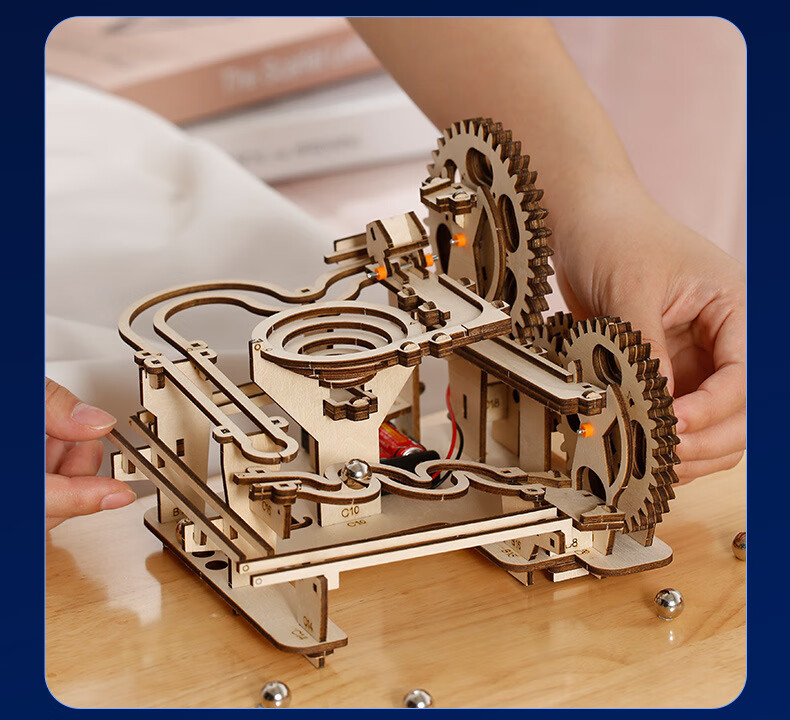 BULUQI Large Particle Beech Wood Building Blocks Toy for Infants And Toddlers 3-6 Years Old, Educational Puzzle for Boys, Early Learning Toy, Birthday Gift for 1-3 Year Olds 18