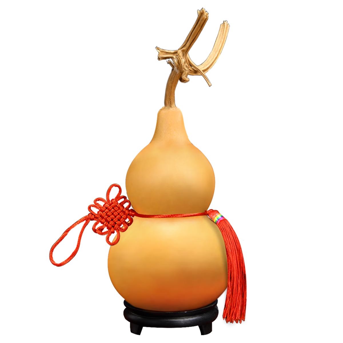 Feng Shui Pavilion Natural Gourd Pendant Home Protection Feng Shui Ornament with Dragon Head Genuine Gourd Hand-Turned Cultural Play Gourd