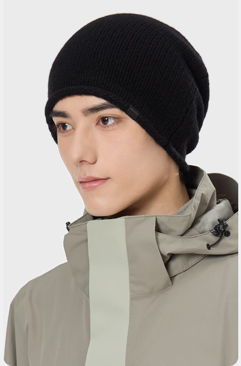 MISSION UV Pure Wool Warm Headband Unisex Knitted Beanie Autumn Winter Outdoor Mountaineering Hiking Running Hat 7