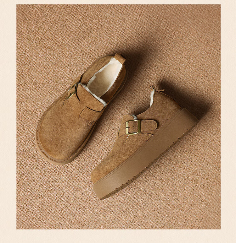 ZHR Birkenstock Women's Retro Thick-Soled Casual Soft Sole Lightweight Shoes AB173 Camel 38 6