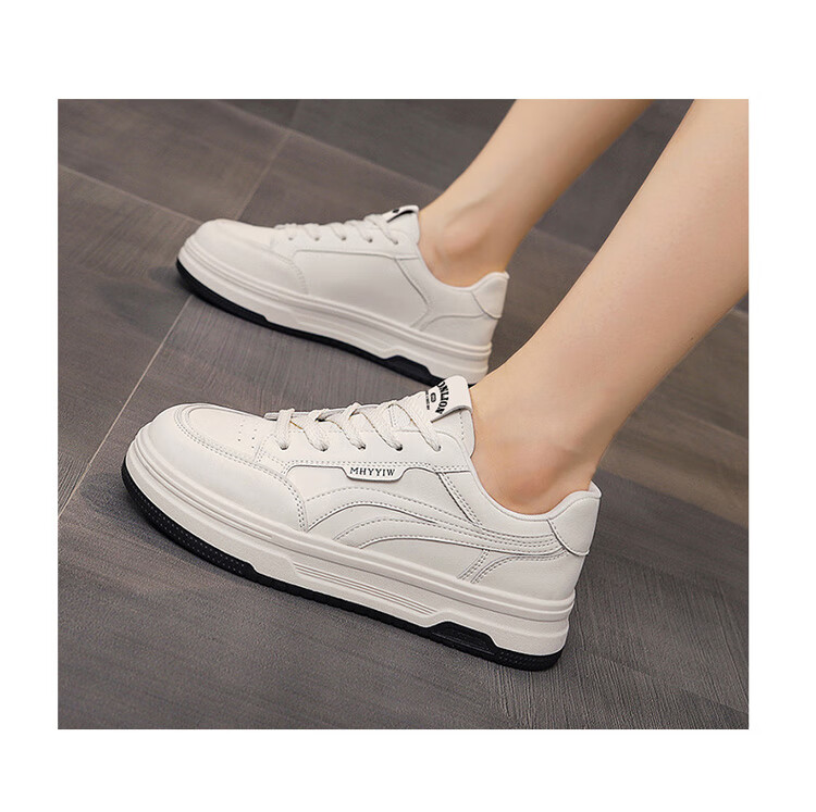 TonLion Women's Shoes 2026 Spring Summer Student White Casual Sneakers Versatile Sports Trendy Shoes White Size 37 5