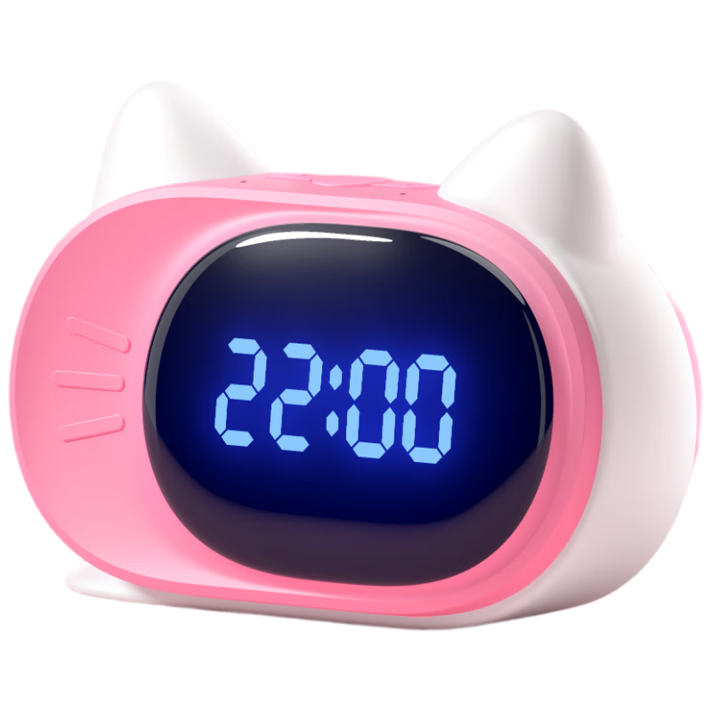 Boby [Pink] Boby Smart Alarm Clock T7, Multifunctional Voice-Controlled Time Management Device, Rechargeable Student Cartoon Alarm Clock Gift for Back-To Seaso