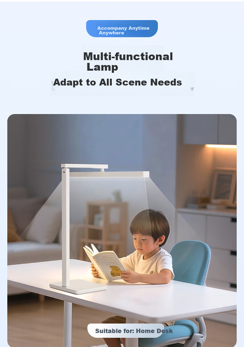 HP Pure Eye Protection Study Reading Desk Lamp for Students and Children, Bedroom Bedside Lamp with Angel Light 20