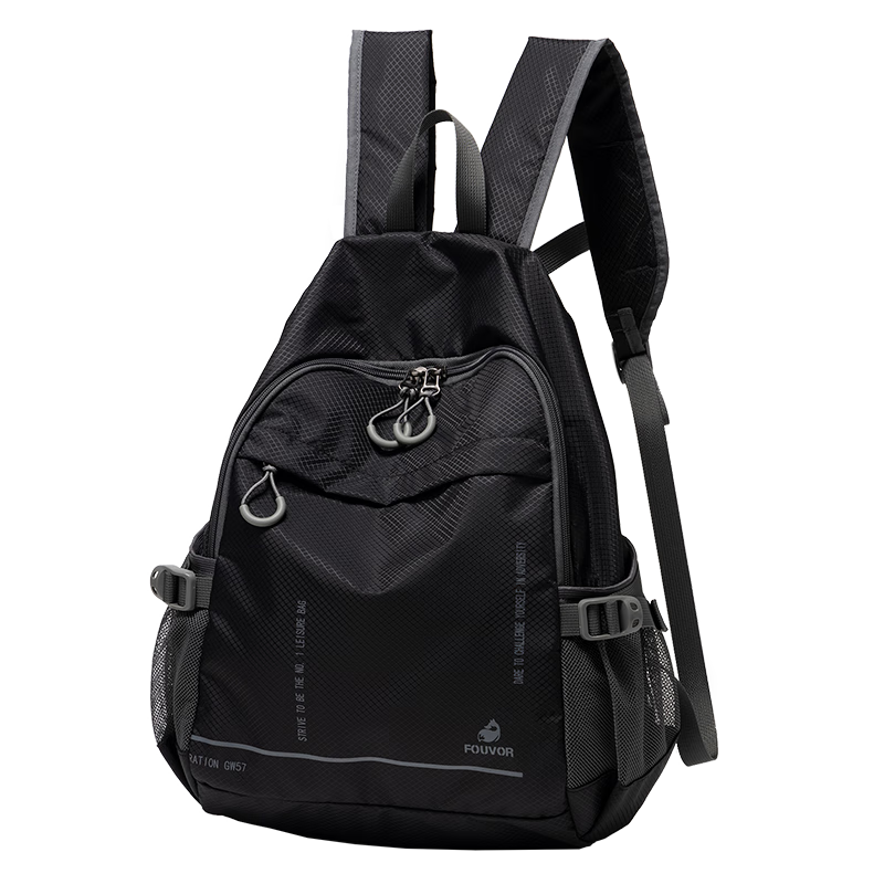 FOUVOR Outdoor Backpack Hiking Bag for Women 2025 New Lightweight Travel Backpack Short Trip School Bag Black