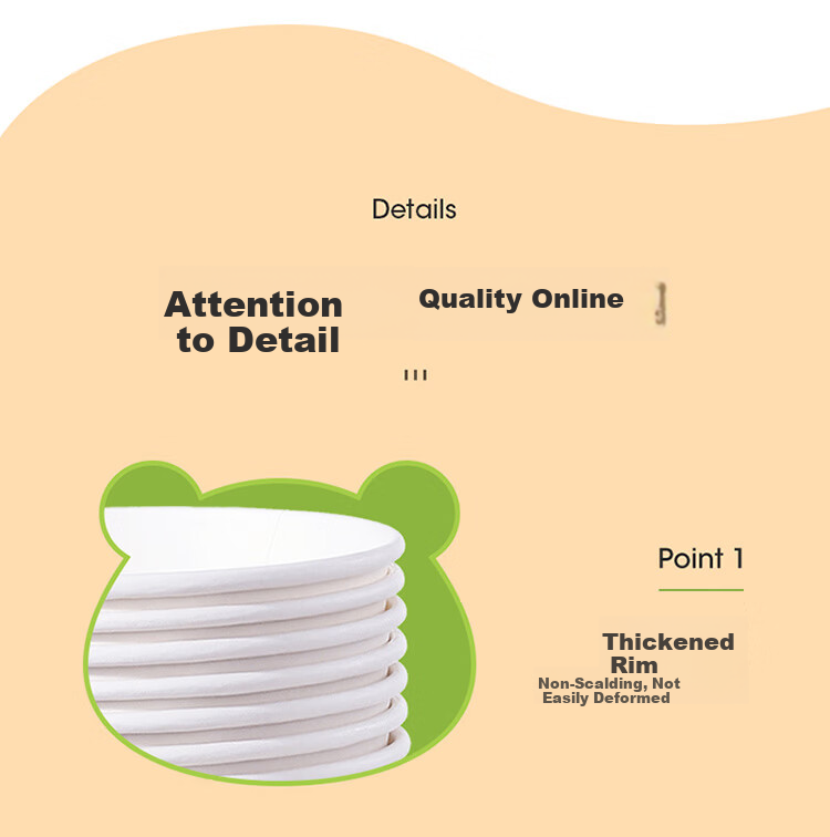 MARYYA Disposable Bowls, Food-Grade, 360ml*60 Pieces, Heat-Resistant, Takeaway, Outdoor Picnic, Round Paper Lunch Boxes 10