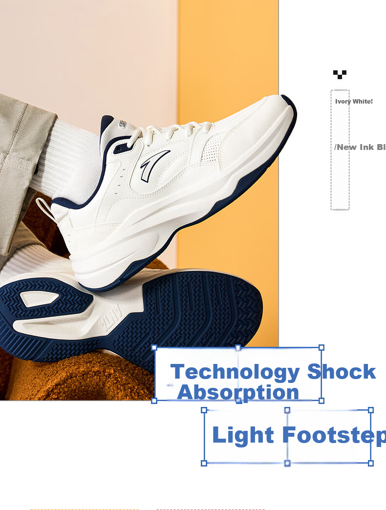 Anta Wang Yibo Edition ACE Casual Shoes Men's Retro Running Shoes Soft Sole Couple Dad Sneakers Men's Sports Shoes 6