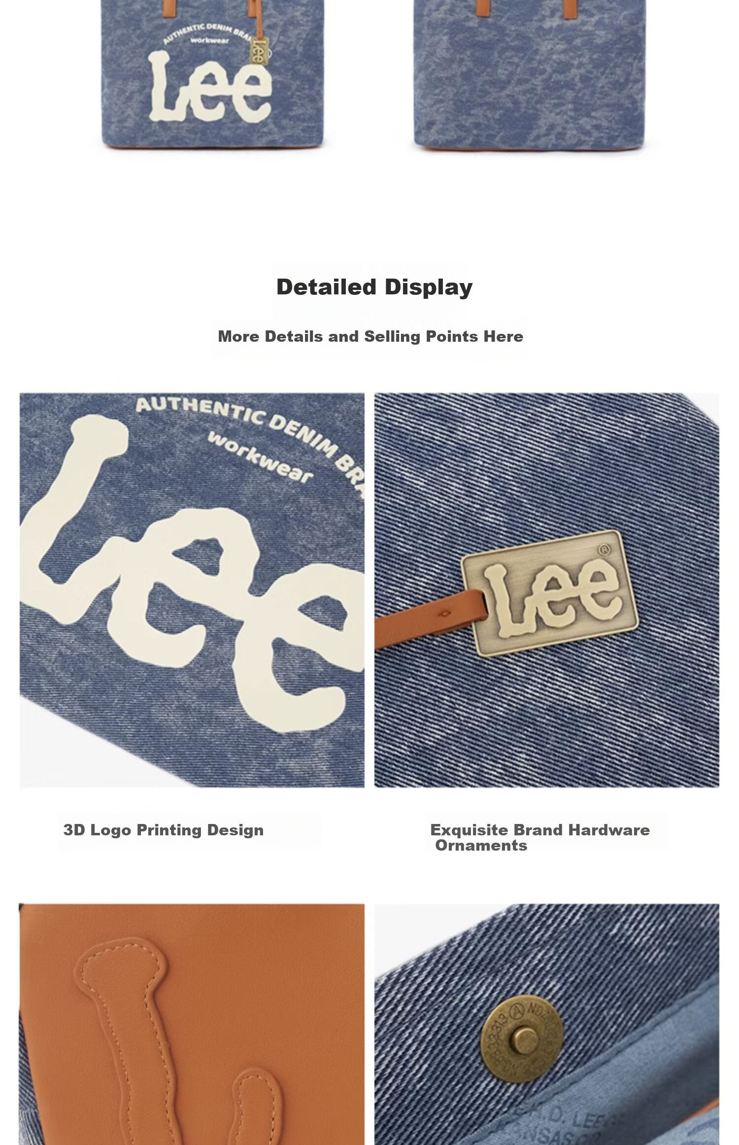Lee Tote Bag, Women's Trendy Crossbody Shoulder Bag, Handheld Laptop Bag, School Commute Bag, Birthday Gift 7