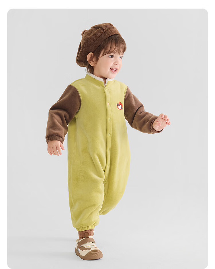 Balabala BalaOne Baby Romper Newborn Infant Jumpsuit 2025 Children's Winter Fleece Cute 208425120215 11