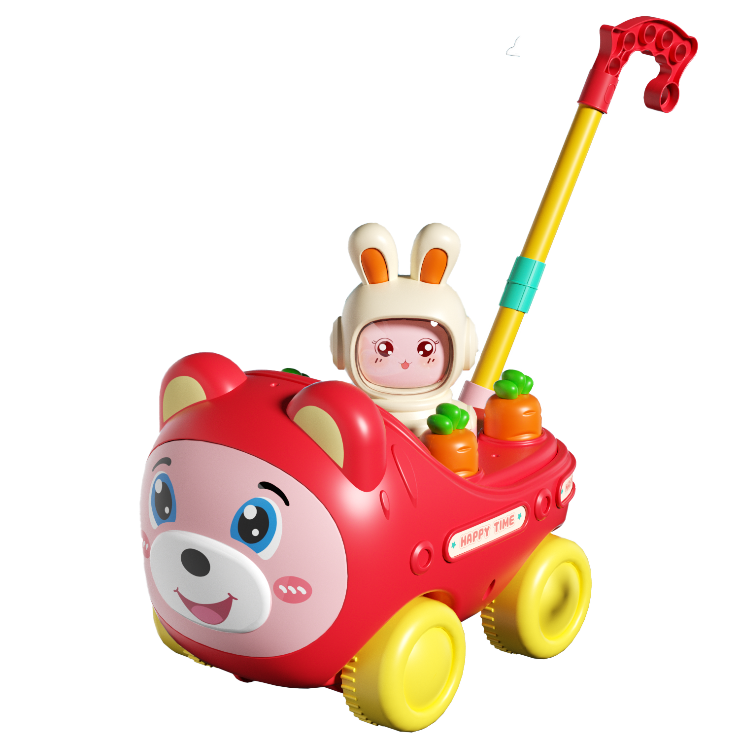 Huang En Hand-Push Airplane Push Toy Educational Walker Baby Toddler Walking Cart 1-3 Years Old Infant Child