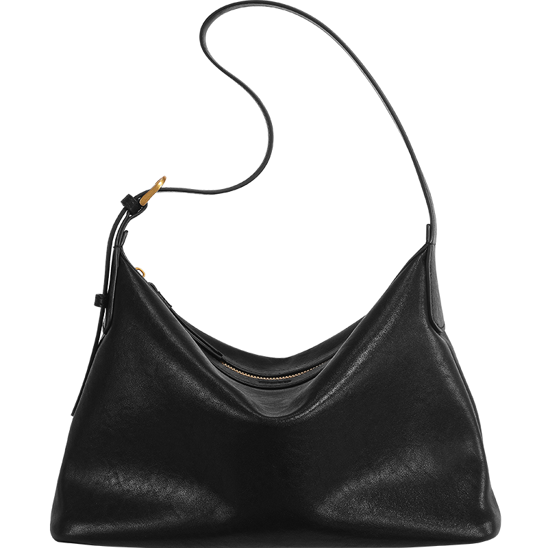 Miaodi Vegetable-Tanned Top-Grain Cowhide Hobo Tote Bag Underarm Bag New Large-Capacity Commuter Casual Shoulder Crossbody Bag for Women