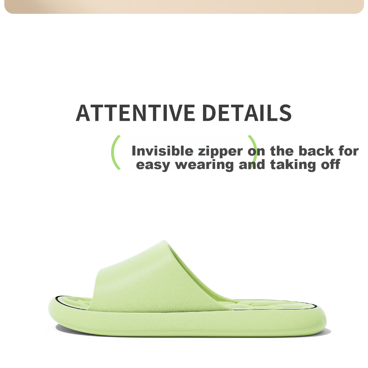 TZLDN Large Size Squishy Slippers for Men, Summer Bathroom Shower Non-Slip Home Quiet EVA Sandals 21