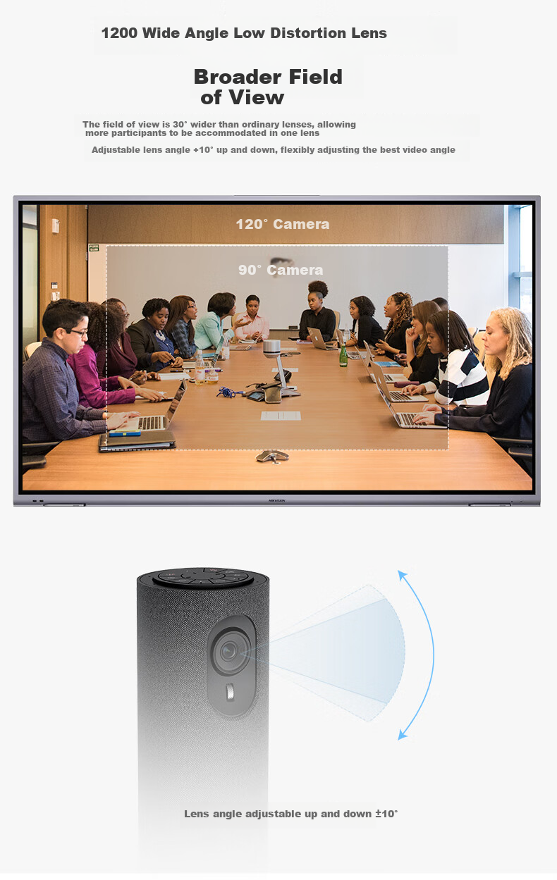 HIKVISION Video Conference Camera All-In 1080P HD Online Class Live Streaming Video Solution with Three-In Omnidirectional Microphone And Speaker 8