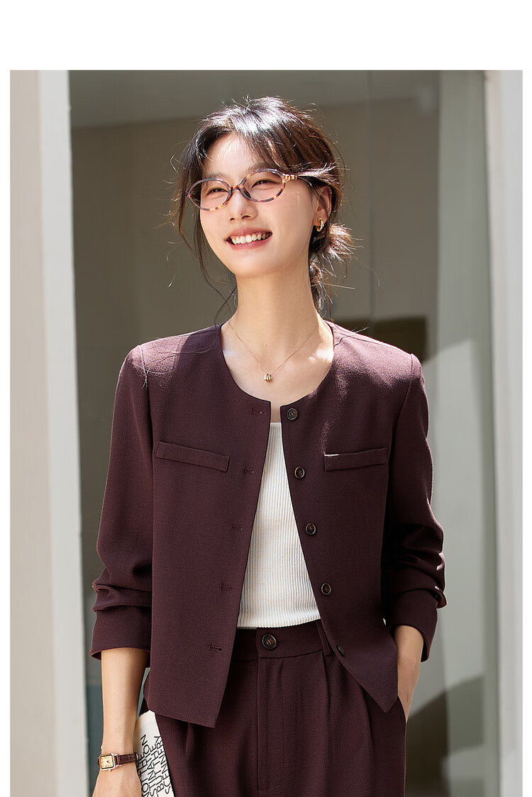 Fansiman Elegant Fashion Women's Set Top with Long Pants New Stylish Two-Piece Set Dark Gray XL 8