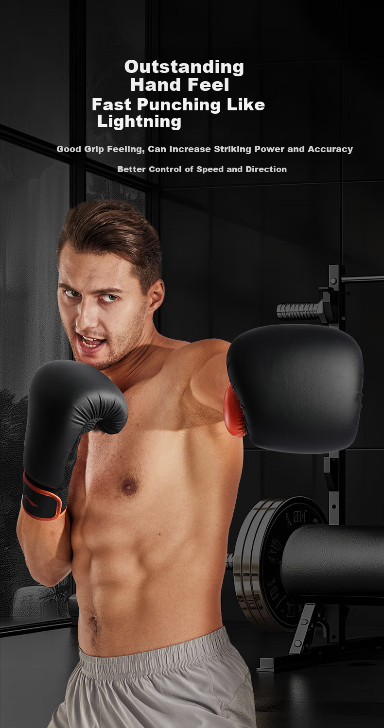 Li-Ning Boxing Gloves for Adults, Sanda And Free Fighting Gloves, Punching Bag Gloves for Men And Women, Combat Training Gloves 3