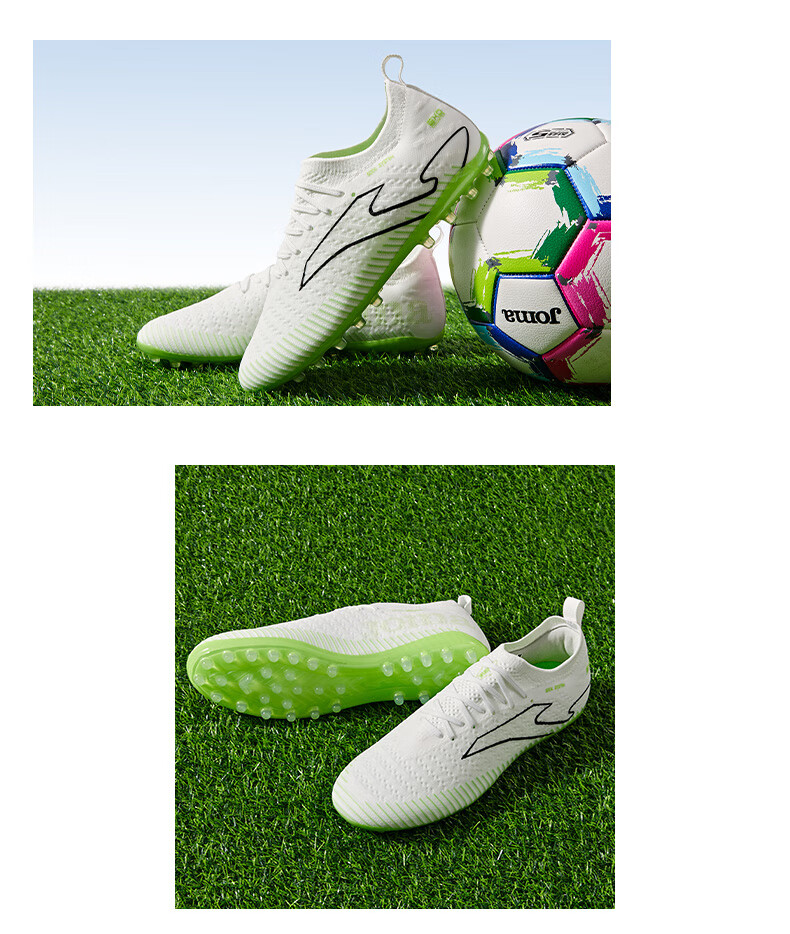 JOMA Thunder Sock Football Shoes MG Short Studs Non-slip Wear-resistant Lightweight Speed Training Shoes Rose Red Size 40 1