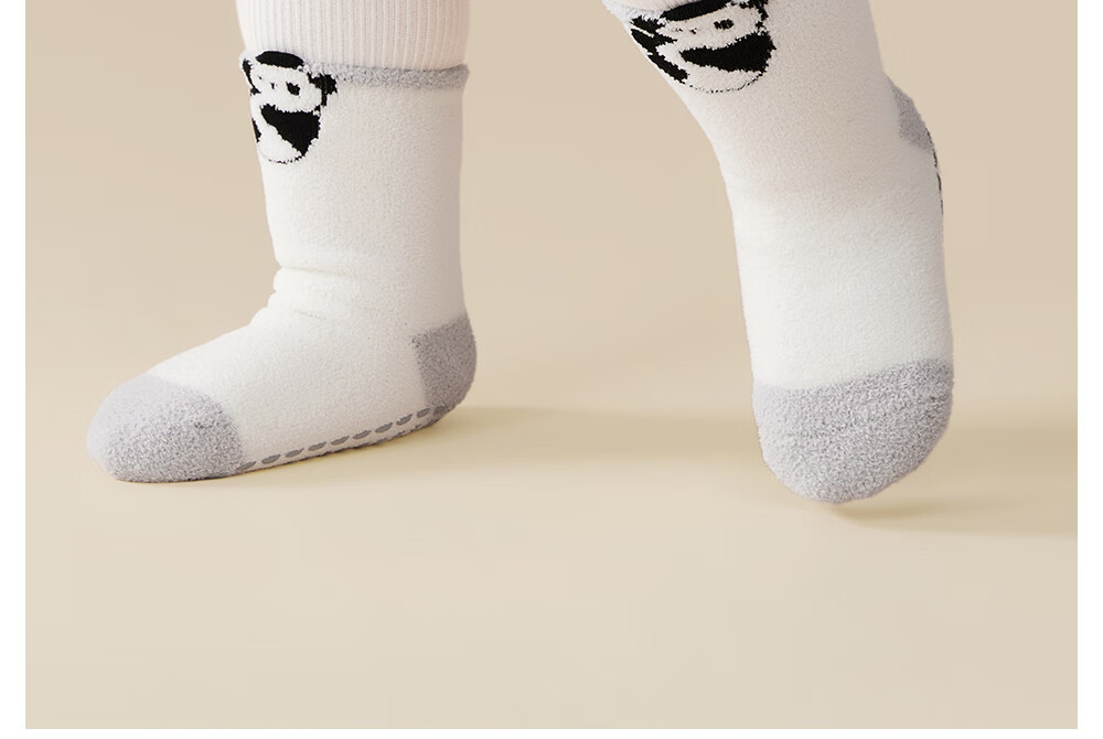 Beitais Baby Socks Autumn Winter Thickened Warm Newborn Double-Sided Fleece Cotton Socks Unisex Children's Class A Floor Socks 5