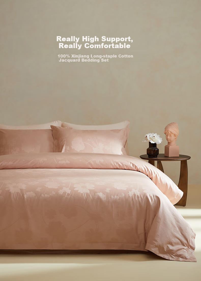 MIDO HOUSE Mingdu Bedding Set, 100% Pure Cotton, All-Season Use, Includes Bed Sheet And Duvet Cover - Tree Leaf Pattern, Four-Piece Set for 1.8m Bed 1