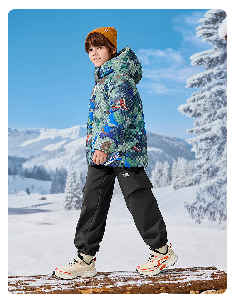 Balabala Kids Toy Down Jacket Boys Hooded Children's Clothing 2025 Winter Protective [Mall Same Style] 202425107101 9