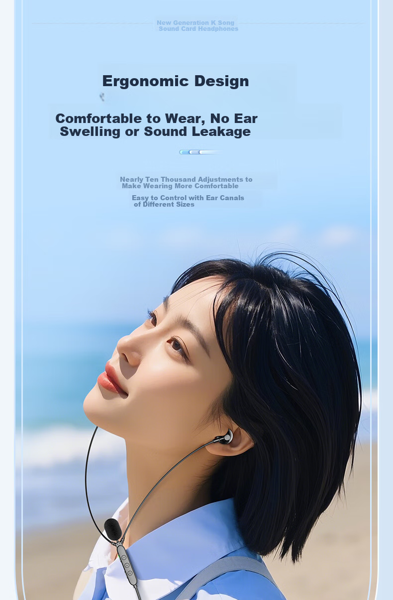 WITGOER [Noise-Cancelling Anti-Spray Microphone] Karaoke Wired Headphones, Lightning Singing Recording Mobile Phone Microphone, Direct Streamer Microphone with Built-In Sound Card, Suitable for Quanmin Changba 9