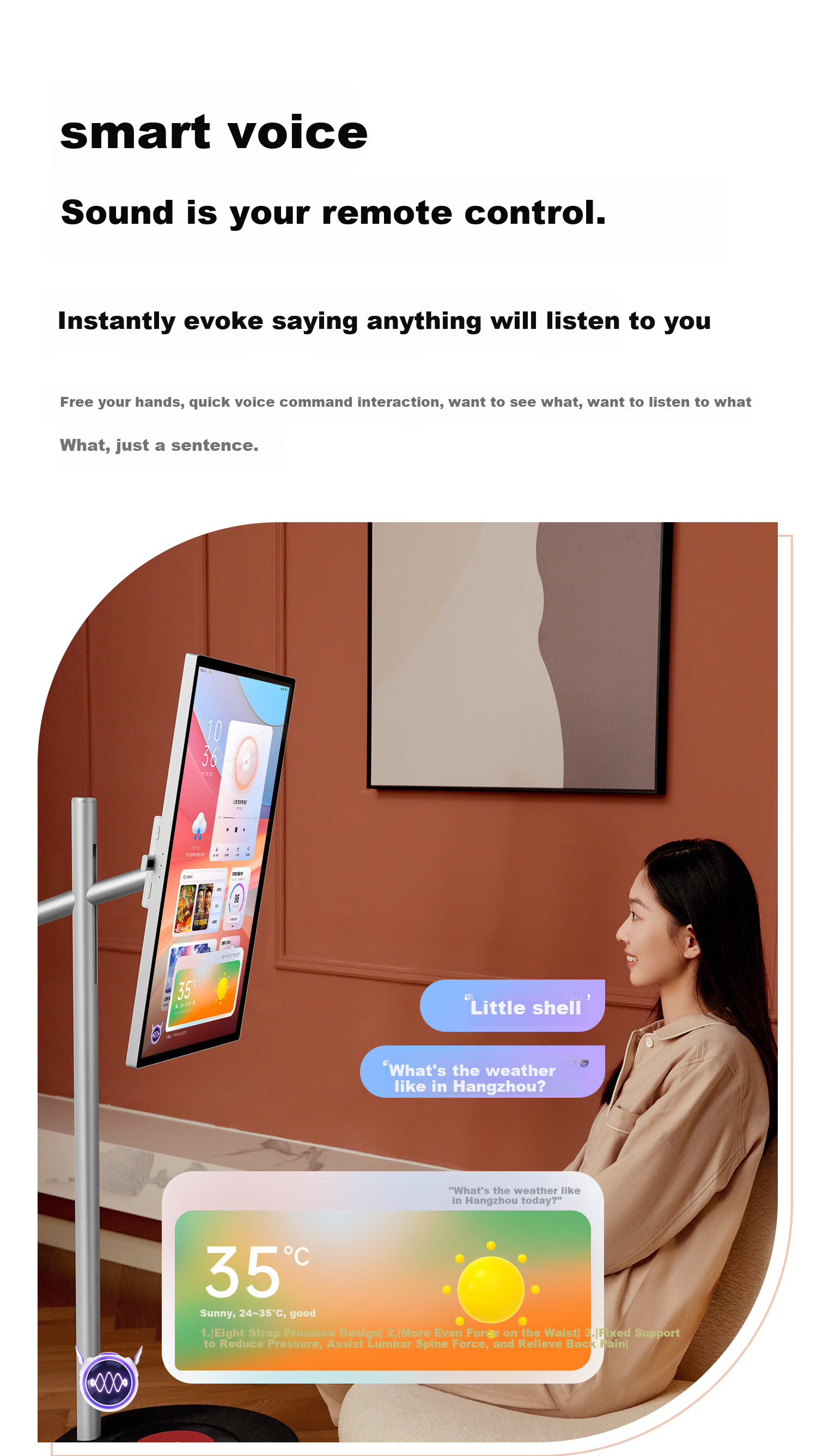 Dangbei PadGO Bestie Long Battery Life 4K Touch Mobile TV Tablet 27-inch Monitor National Subsidy 20% 8+512GB (Panda White) 16