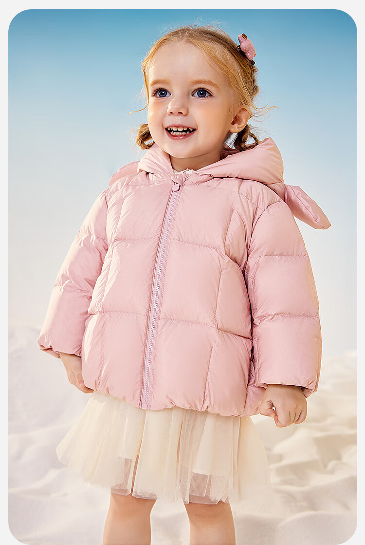 Minibala Kids Unisex Three-Proof Down Jacket Baby Goose Down Warm Coat 2025 Winter 9