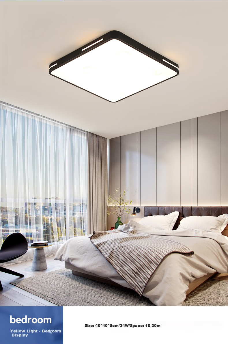 HD Ceiling Light, Bedroom Light, Dining Room Light, LED Eye-Protection Main Bedroom Full Spectrum Zhongshan Lighting Fixture, 26 Styles of Lamp Design, Installation Included 5