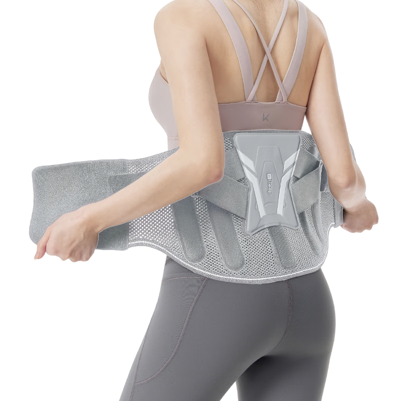 Keep Medical Grade Lumbar Support Belt Herniated Disc Support Sports Fitness Sitting Aid Waist Brace Posture Corrector Unisex Gray S
