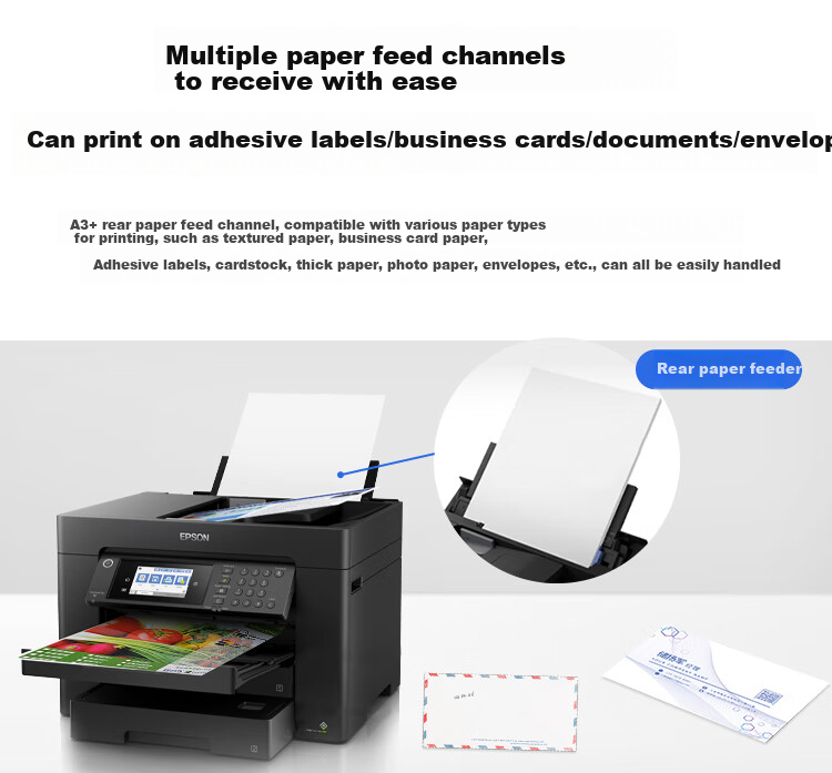 Epson WF-4838 A4 Color Inkjet All-In Printer Automatic Duplex Printing/Copying/Scanning/Faxing for Small to Medium Office Use Limited/Wireless 4