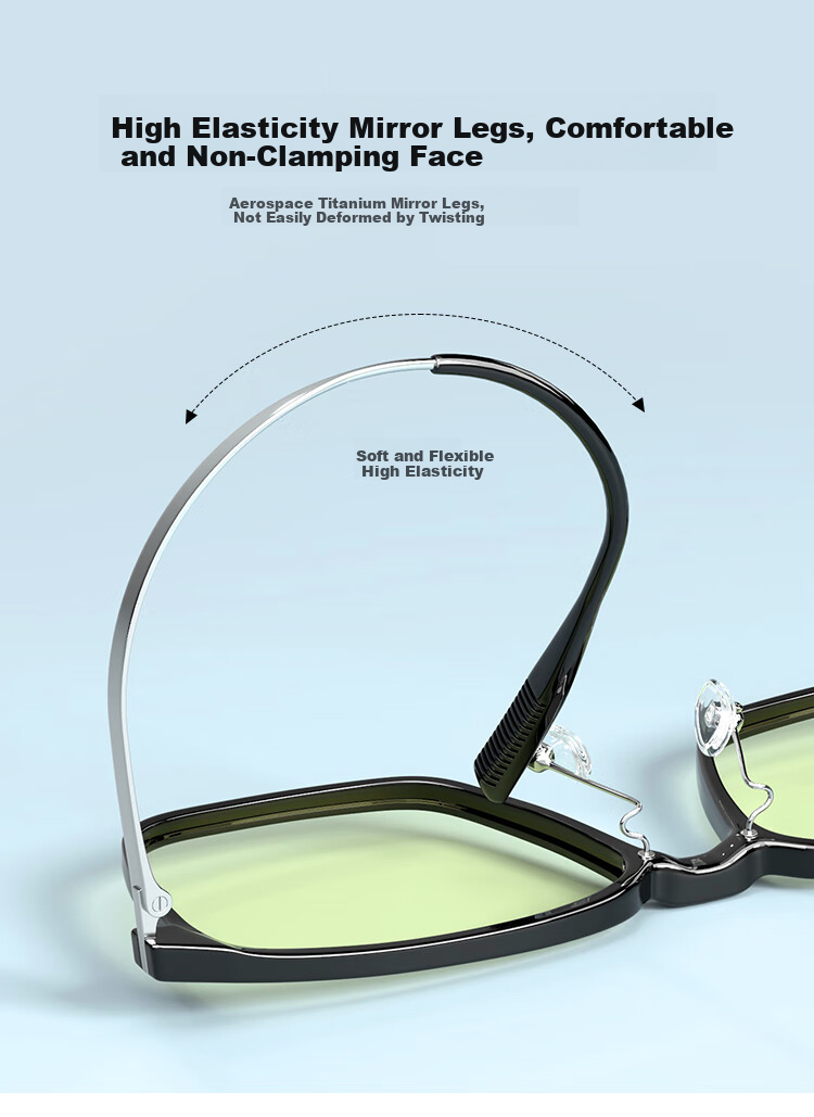JD Original Anti-Blue Light Glasses Pro, 70% Radiation Protection, Non-Prescription, for Men And Women, Eye Protection Glasses, for Mobile Phones And Computers, Ultra-Light Beta Titanium 6