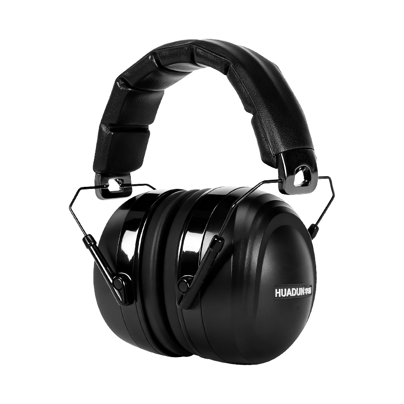 Huadun Noise Reduction Ear Muffs Noise Cancelling Soundproof Black Rotatable 33dB 1 Pair HD-10531