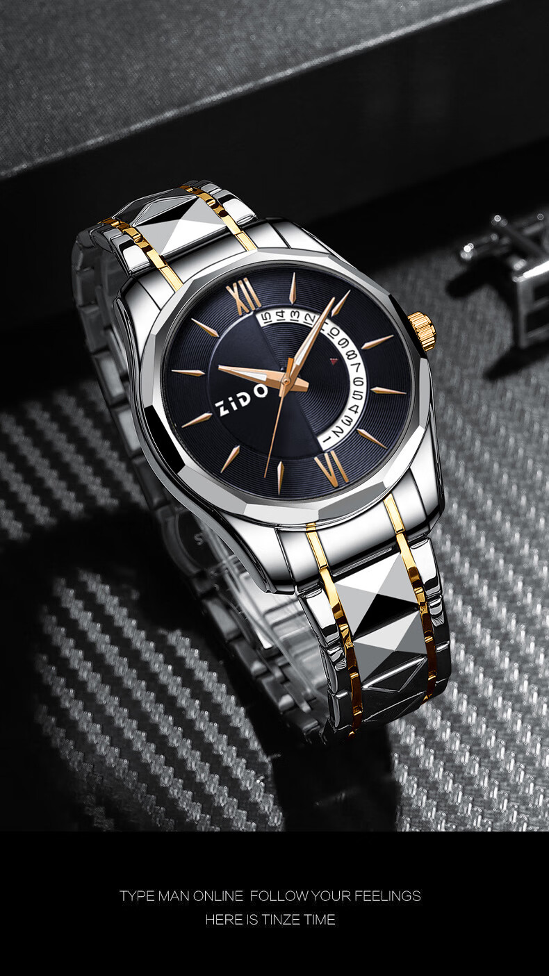 ZIDO ZIDOZIDO (ZIDO) Premium Fashion Versatile Men's Wristwatch 4