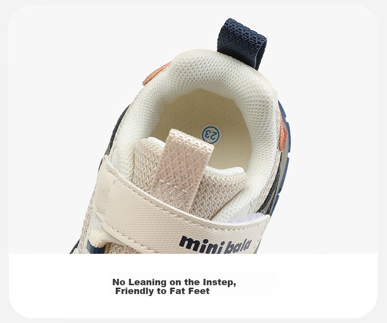 Minibala Spring And Autumn New Baby Walking Shoes, Closed-Toe Anti-Collision Toddler Casual Sneakers for Boys And Girls 5