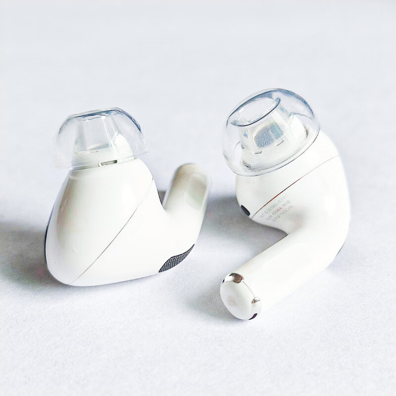 KOVOL Ear Tips And Caps Compatible with Apple AirPods Pro 1/2 And First/Second Generation, Liquid Silicone Earphone Covers, Non-Slip Transparent Earphone Protectors [Medium Size] 1 Pair 4