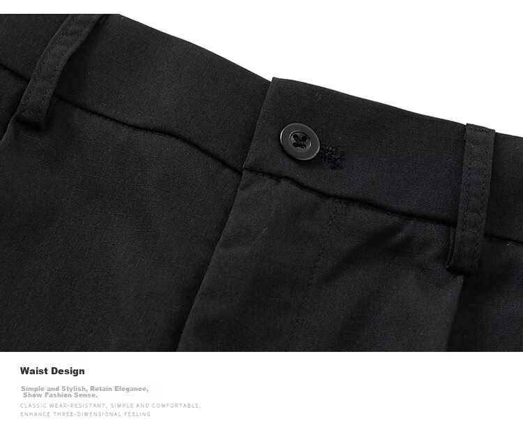 I'M DAVID Men's Suit Shorts, Straight-Leg Loose Thin Summer Pants, Casual Five-Point Shorts for Men, Dark Gray, M 7