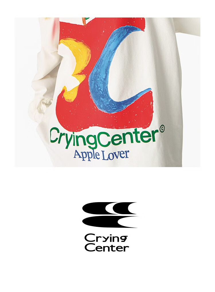 CryingCenter 3C Apple Graffiti Long Sleeve T-Shirt Black M 1